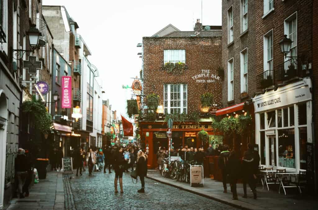 Calle popular de Dublín