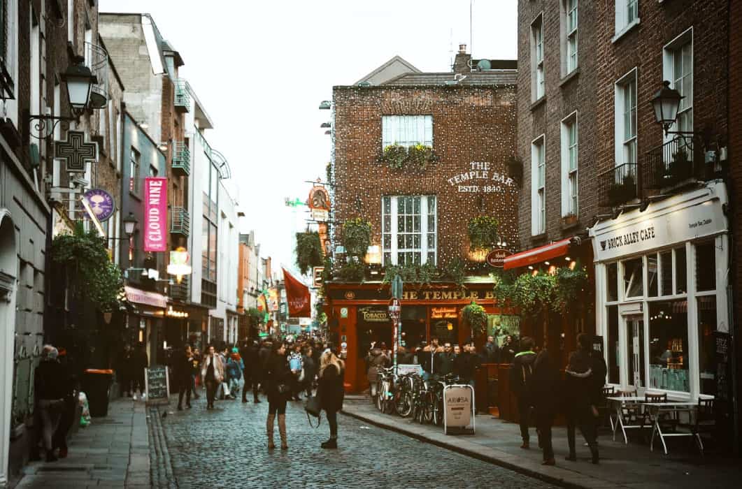 Calle popular de Dublín