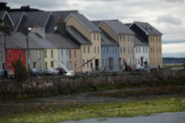 Casas de colores en Galway