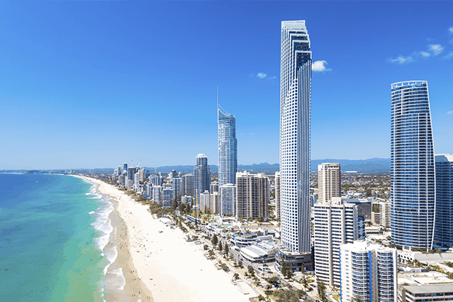 Gold coast edificios, vista aérea