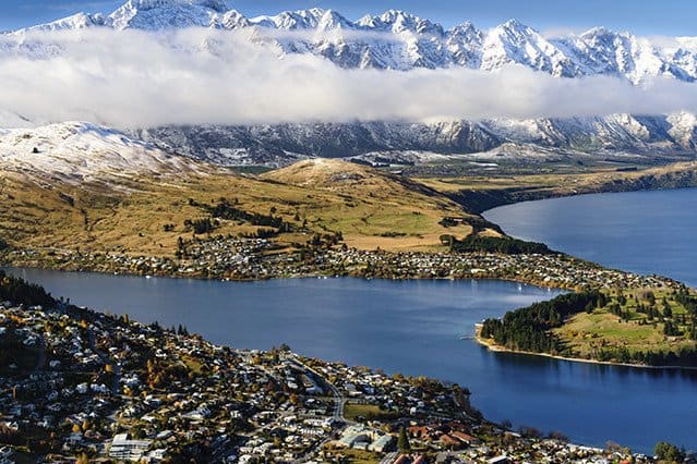 queenstown desde el aire