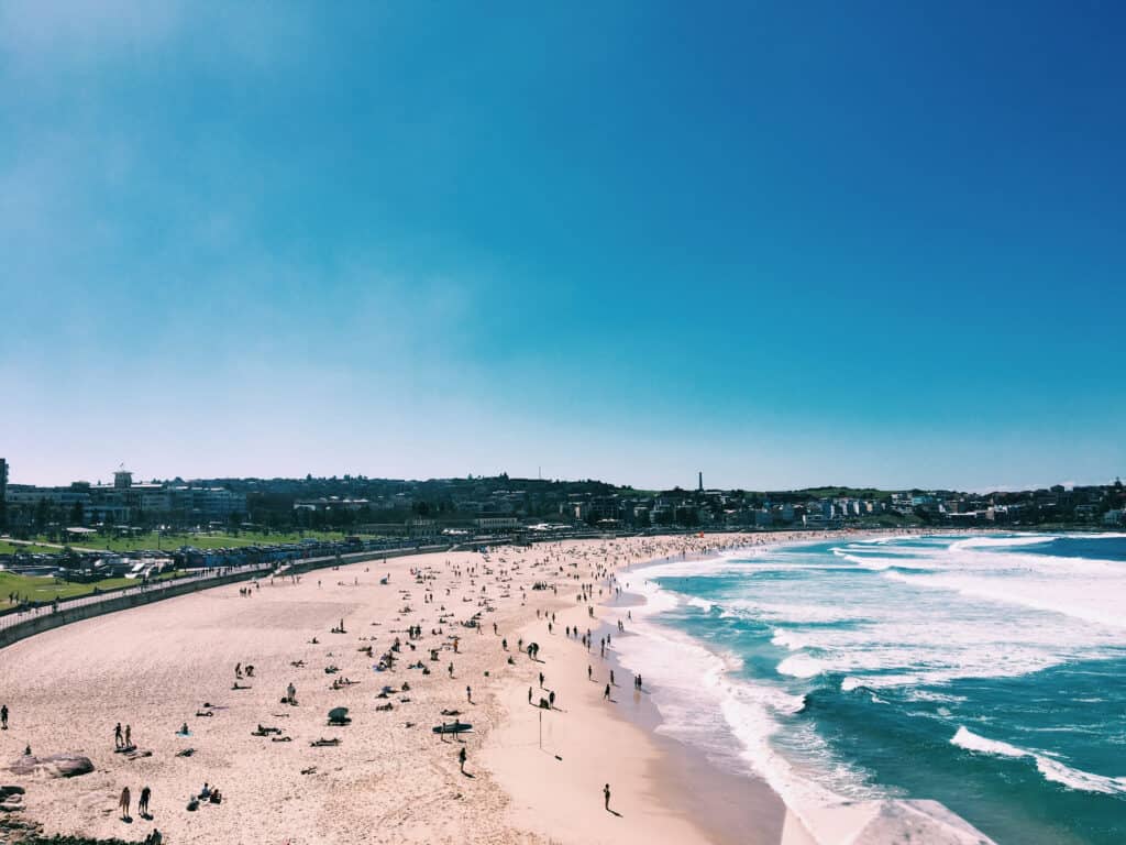 Bondi Beach, Sidney (5 ciudades con playa en Australia para estudiar inglés)