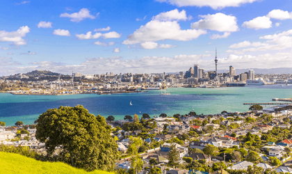 Vista aérea de Auckland
